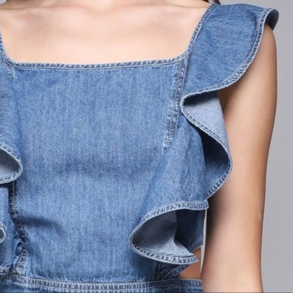 LAST 2 * Pocket Denim Romper - Picture 7 of 7